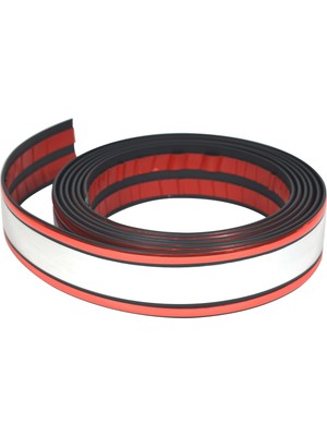 Trend Garaj Yanlar Parlak Kırmızı Özel Seri Nikelaj Şerit 45MM 3 Metre