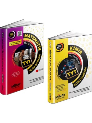 Miray Yayınları TYT Matematik - Kimya Soru Bankası Seti 2 Kitap 2023
