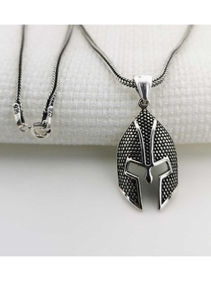 925 Gümüş 925 Ayar Gümüş Miğfer Kolye