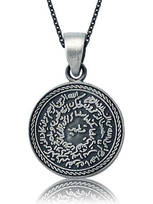 925 Gümüş Gümüş Kitmir ve Mühr-Ü Şerif Bayan Kolye