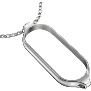 Xiaomi Mi Band 5 - 6 Için Paslanmaz Ste Saat Kolye - Gümüş (Yurt Dışından)