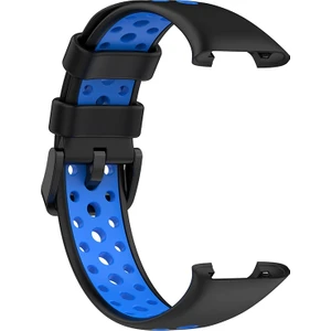 Zh Store Xiaomi Mi Band 7 Pro Için Tpu Saat Kayışı - Siyah - Mavi (Yurt Dışından)