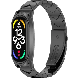 Xiaomi Mi Band 7 - 7 Nfc Için Paslanmaz Ste Saat Kayışı - Siyah (Yurt Dışından)