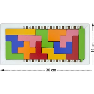 Ahşap Tetris Eğitici Oyun Seti