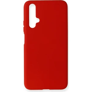 Happycase Huawei Honor 20 Kılıf Nano Içi Kadife  Silikon - Kırmızı