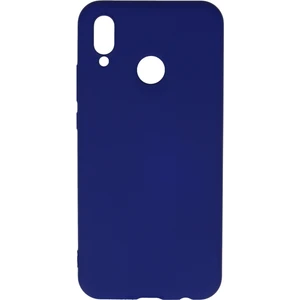 Happycase Huawei P20 Lite Kılıf Nano Içi Kadife  Silikon - Koyu Mavi