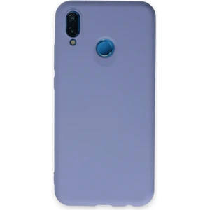 Happycase Huawei P20 Lite Kılıf Nano Içi Kadife  Silikon - Lila