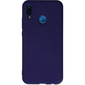 Happycase Huawei P20 Lite Kılıf Nano Içi Kadife  Silikon - Mor