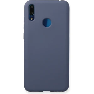 Happycase Huawei Y7 2019 Kılıf Nano Içi Kadife  Silikon - Gri