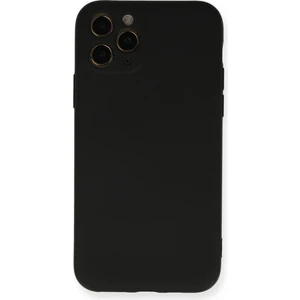 Happycase iPhone 11 Pro Kılıf Nano Içi Kadife  Silikon - Siyah