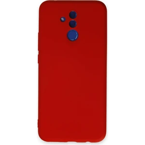 Happycase Huawei Mate 20 Lite Kılıf Nano Içi Kadife  Silikon - Kırmızı