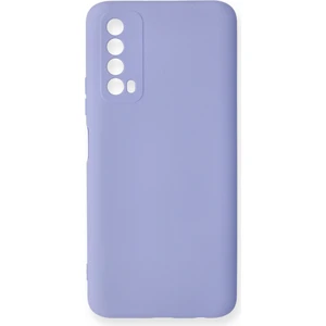 Happycase Huawei P Smart 2021 Kılıf Nano Içi Kadife  Silikon - Lila