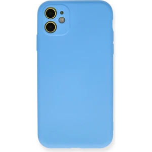Happycase iPhone 11 Kılıf Nano Içi Kadife  Silikon - Mavi