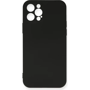 Happycase iPhone 12 Pro Max Kılıf Nano Içi Kadife  Silikon - Siyah