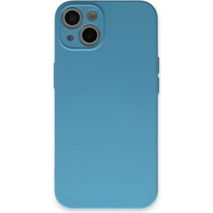 Happycase iPhone 13 Kılıf Nano Içi Kadife  Silikon - Mavi
