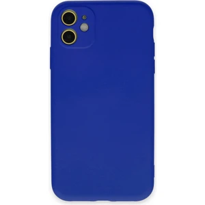 Happycase iPhone 11 Kılıf Nano Içi Kadife  Silikon - Lacivert
