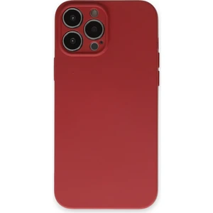 Happycase iPhone 13 Pro Max Kılıf Nano Içi Kadife  Silikon - Kiremit