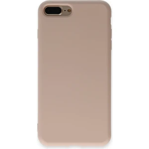 Happycase iPhone 8 Plus Kılıf Nano Içi Kadife  Silikon - Pudra