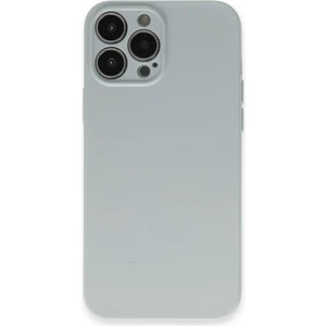 Happycase iPhone 13 Pro Max Kılıf Nano Içi Kadife  Silikon - Buz Mavisi