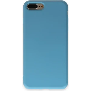 Happycase iPhone 8 Plus Kılıf Nano Içi Kadife  Silikon - Mavi