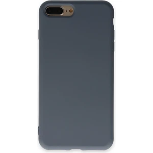 Happycase iPhone 7 Plus Kılıf Nano Içi Kadife  Silikon - Gri
