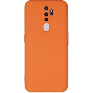Happycase Oppo A5 2020 Kılıf Nano Içi Kadife  Silikon - Turuncu
