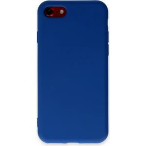 Happycase iPhone Se 2020 Kılıf Nano Içi Kadife  Silikon - Lacivert