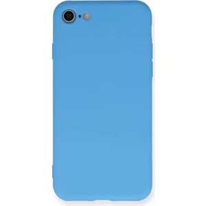 Happycase iPhone Se 2020 Kılıf Nano Içi Kadife  Silikon - Mavi
