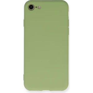 Happycase iPhone Se 2020 Kılıf Nano Içi Kadife  Silikon - Yeşil