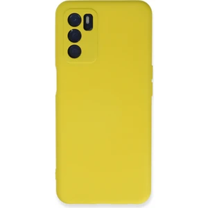 Happycase Oppo A16 Kılıf Nano Içi Kadife  Silikon - Sarı
