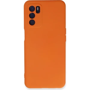 Happycase Oppo A16 Kılıf Nano Içi Kadife  Silikon - Turuncu