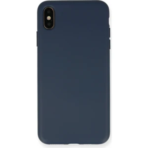 Happycase iPhone x Kılıf Nano Içi Kadife  Silikon - Lacivert