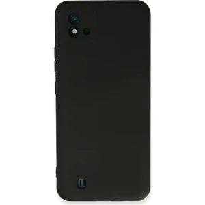 Happycase Realme C11 2021 Kılıf Nano Içi Kadife  Silikon - Siyah