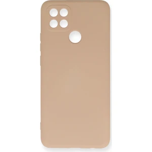 Happycase Oppo A15S Kılıf Nano Içi Kadife  Silikon - Pudra