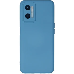 Happycase Oppo A96 Kılıf Nano Içi Kadife  Silikon - Mavi