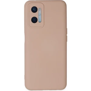 Happycase Oppo A96 Kılıf Nano Içi Kadife  Silikon - Pudra