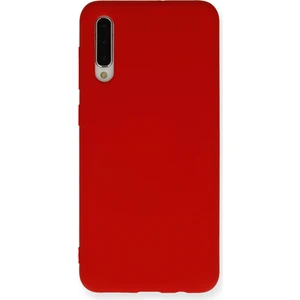 Happycase Samsung Galaxy A30S Kılıf Nano Içi Kadife  Silikon - Kırmızı