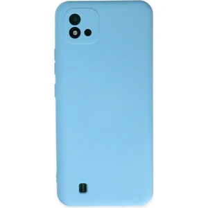 Happycase Realme C11 2021 Kılıf Nano Içi Kadife  Silikon - Mavi