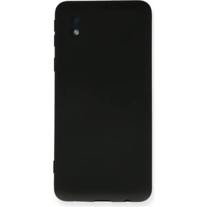 Happycase Samsung Galaxy A01 Core Kılıf Nano Içi Kadife  Silikon - Siyah