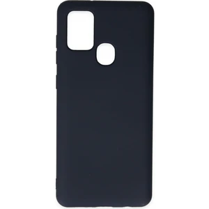 Happycase Samsung Galaxy A21S Kılıf Nano Içi Kadife  Silikon - Lacivert