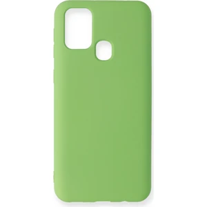Happycase Samsung Galaxy A21S Kılıf Nano Içi Kadife  Silikon - Yeşil