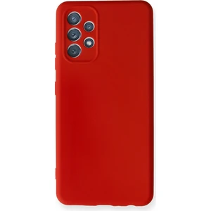 Happycase Samsung Galaxy A32 Kılıf Nano Içi Kadife  Silikon - Kırmızı