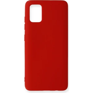 Happycase Samsung Galaxy A51 Kılıf Nano Içi Kadife  Silikon - Kırmızı