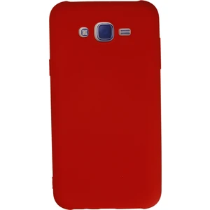 Happycase Samsung Galaxy J7 Kılıf Nano Içi Kadife  Silikon - Kırmızı