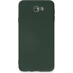 Happycase Samsung Galaxy J7 Prime Kılıf Nano Içi Kadife  Silikon - Koyu Yeşil
