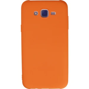 Happycase Samsung Galaxy J7 Kılıf Nano Içi Kadife  Silikon - Turuncu