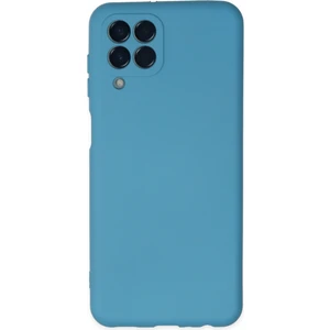 Happycase Samsung Galaxy M33 Kılıf Nano Içi Kadife  Silikon - Mavi
