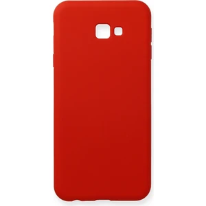 Happycase Samsung Galaxy J4 Plus Kılıf Nano Içi Kadife  Silikon - Koyu Kırmızı