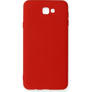 Happycase Samsung Galaxy J7 Prime Kılıf Nano Içi Kadife  Silikon - Kırmızı