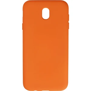 Happycase Samsung Galaxy J7 Pro / J730 Kılıf Nano Içi Kadife  Silikon - Turuncu